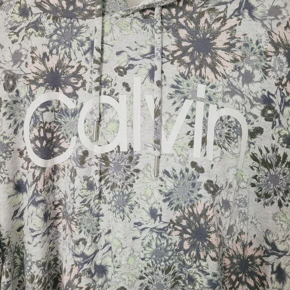 Calvin Klein Floral Lightweight Hoodie Multicolor Size XL - Picture 6 of 6